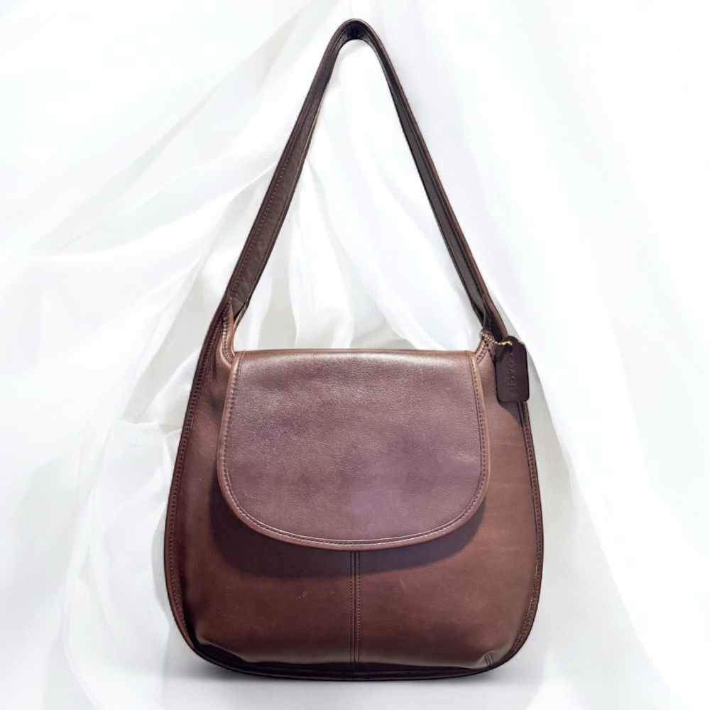 Vintage Coach Mahogany Ergo Flap Large 9029